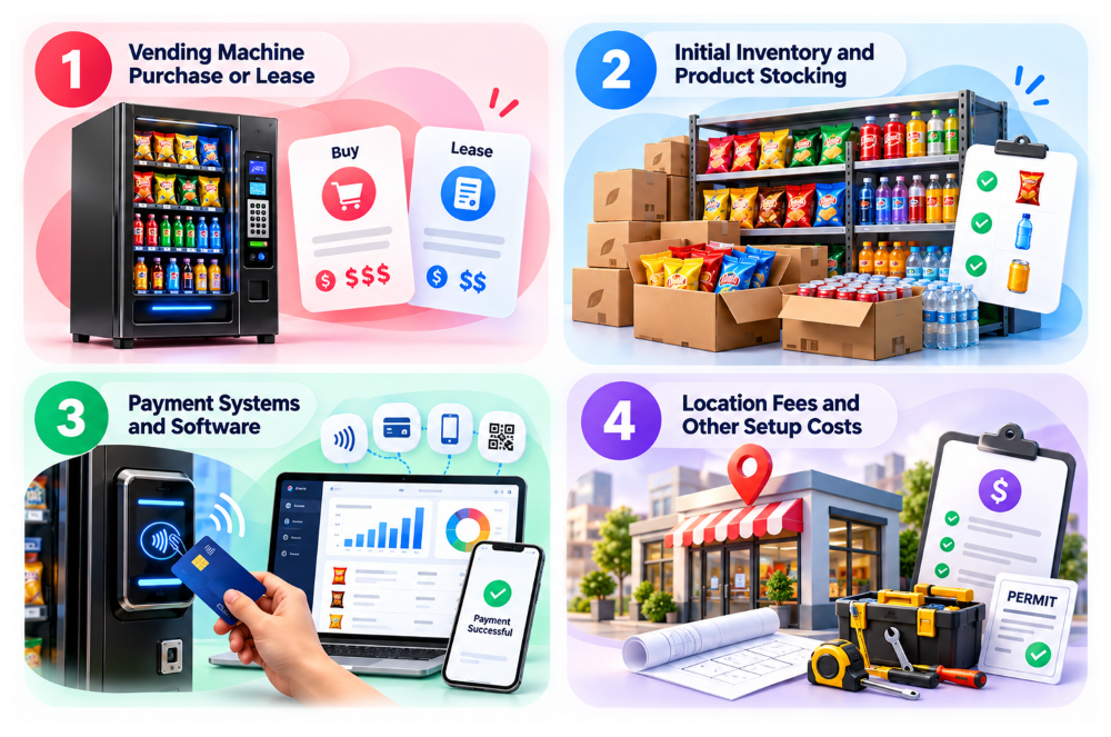 How Much Does It Cost to Start a Vending Machine Business