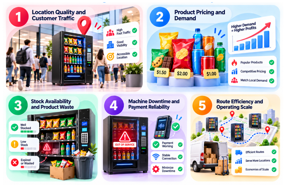 What Factors Affect Vending Machine Profitability