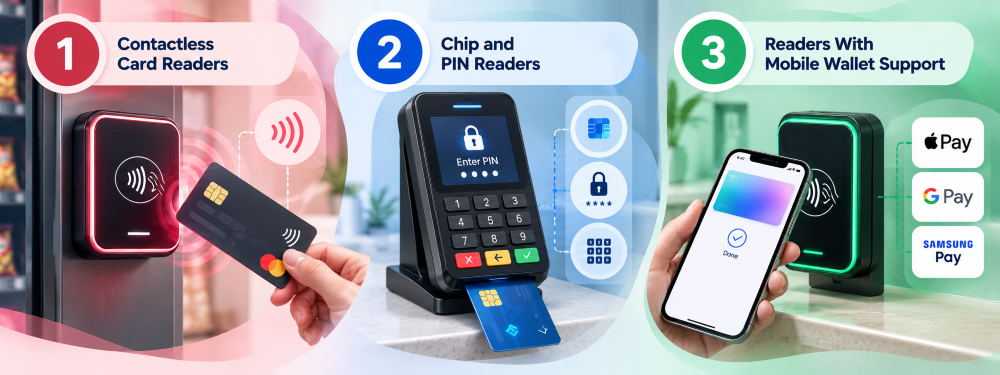 What Types of Card Readers Do Vending Machines Use
